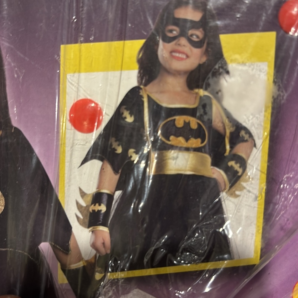 Rubie’s Batgirl Tutu Halloween Dress Costume XS 3-4T NWT